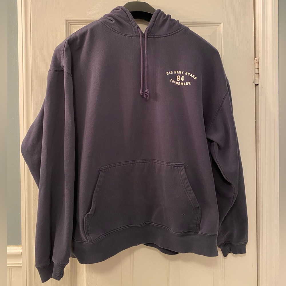 Old Navy Brand 94 Trademark XL Navy Blue Hooded Sweatshirt